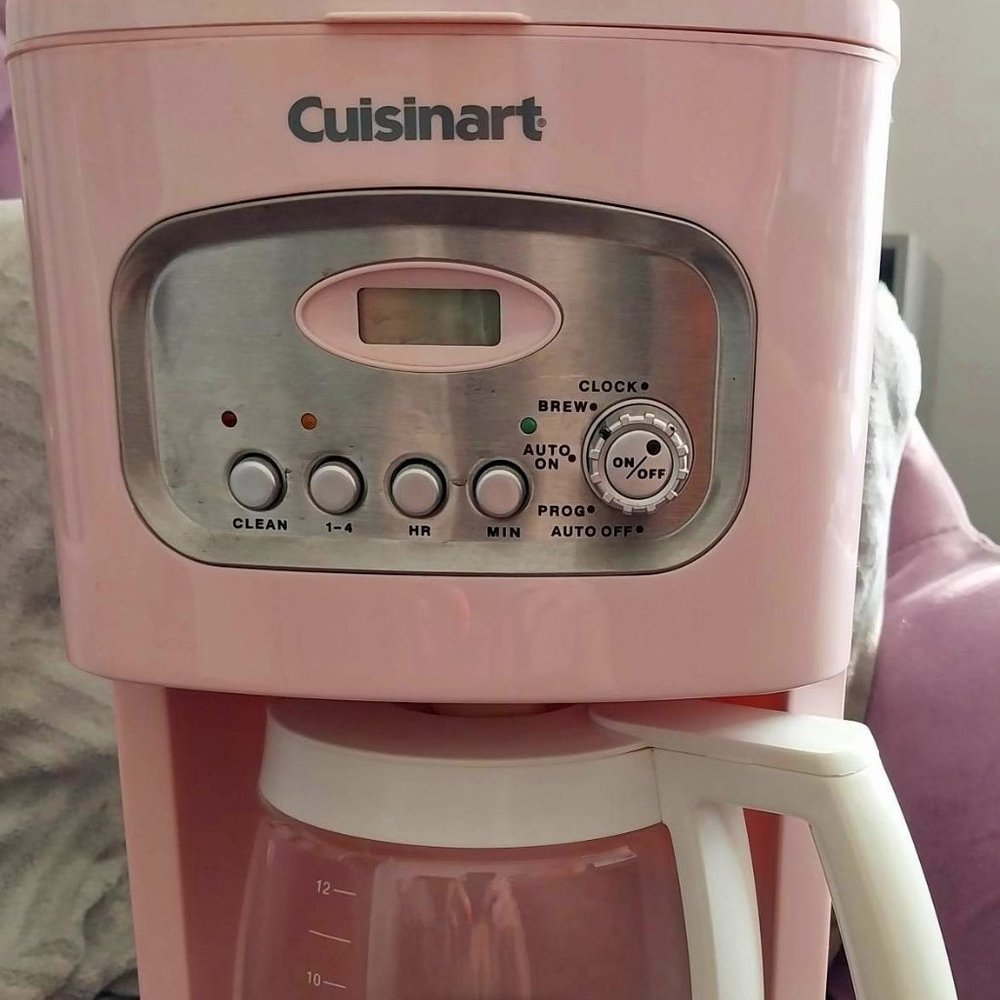 RARE Pink Cuisinart 12 Cup Programmable Coffee Maker Pot